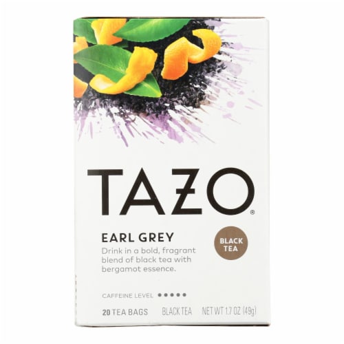 Tazo Tea Scented Black Tea - Earl Grey - Case of 6 - 20 BAG Perspective: front