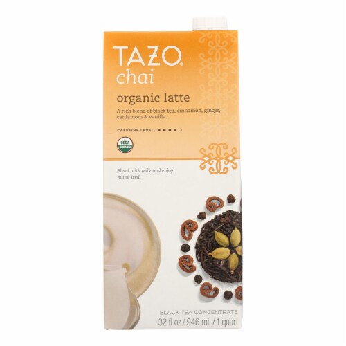 Tazo Tea Organic Tea - Chai Latte - Case of 6 - 32 fl oz Perspective: front