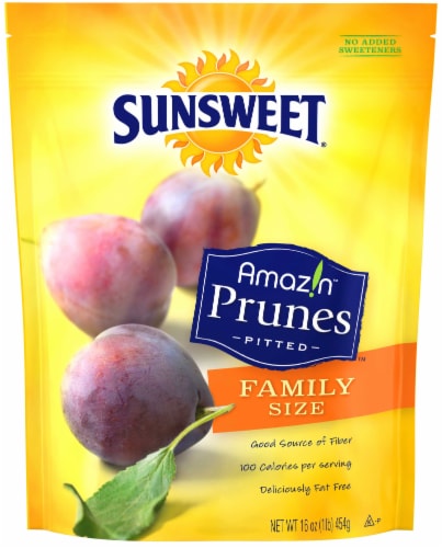 Sunsweet Pitted Prunes Family Size Perspective: front