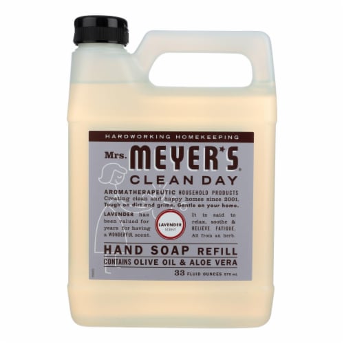 Mrs. Meyer's® Clean Day Liquid Hand Soap Refill - Lavender. Perspective: front