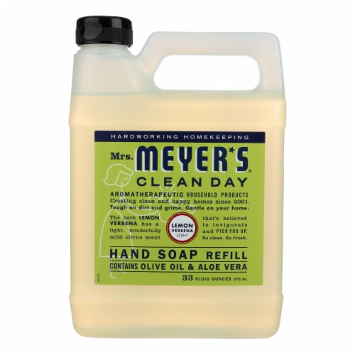 Mrs. Meyer's® Clean Day Liquid Hand Soap Refill - Lemon Verbena Perspective: front