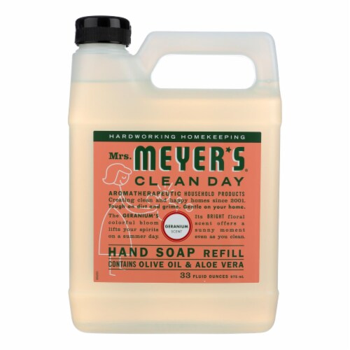 Mrs. Meyer's® Clean Day Geranium Liquid Hand Soap Refill Perspective: front