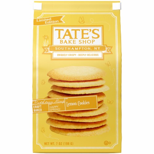 Tate's Bake Shop Lemon Cookies 7oz PK 12 Perspective: front