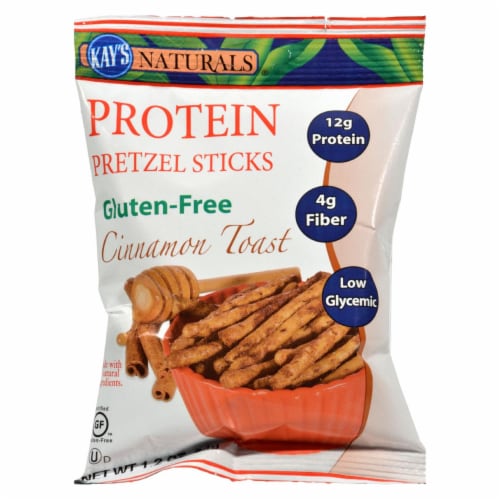 Kay's Naturals® Gluten Free Protein Cinnamon Toast Pretzel Sticks Perspective: front