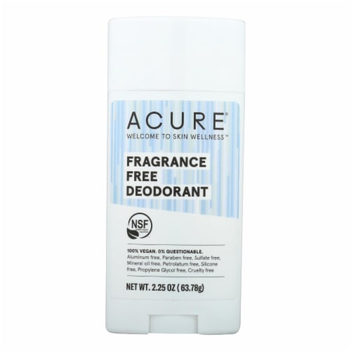Acure - Deodorant - Fragrance Free - 2.25 Oz Perspective: front
