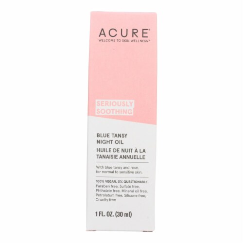 Acure - Oil - Tansy - Soothing Blue - 1 fl oz Perspective: front