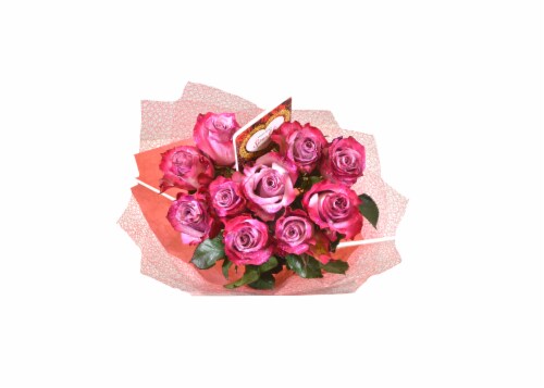 Glitter Roses Bouquet Perspective: front