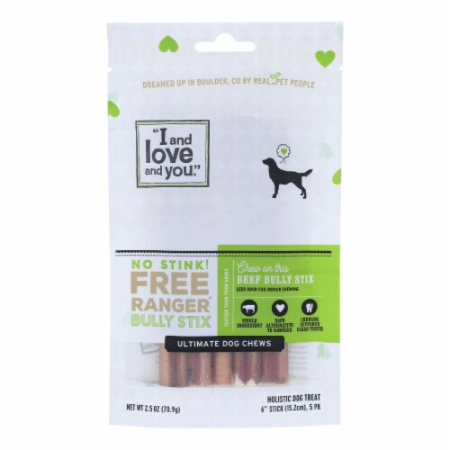 I and Love and You Grain Free Free Ranger No Stink Bully Stix Dog Treats