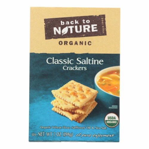Back To Nature Crackers - Organic - Classic Saltine - 7 oz - case of 6 Perspective: front