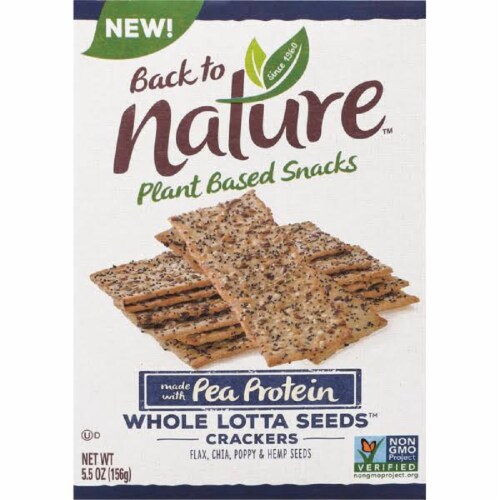 Back To Nature Plant Based Snacks Made With Pea Protein Crackers 5 5 Oz Pack Of 6 6 Mariano S