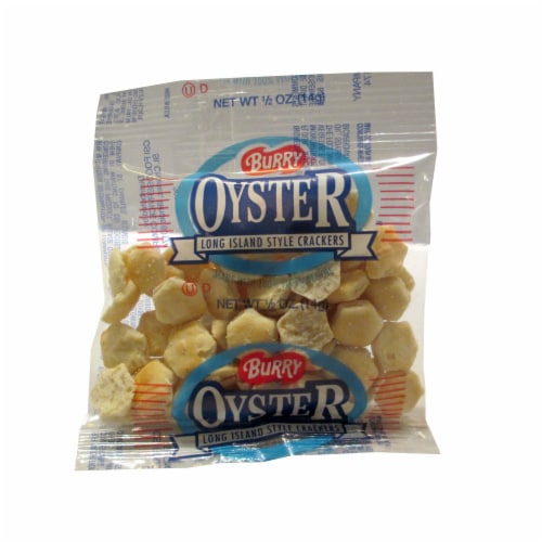 Burry Small Oyster Crackers - 0.5 oz. bag, 150 per case Perspective: front