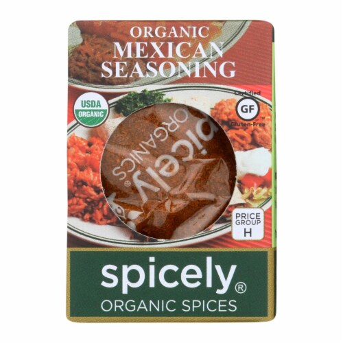 Spicely Organics - Organic Mexican Seasoning - Case of 6 - 0.5 oz. Perspective: front