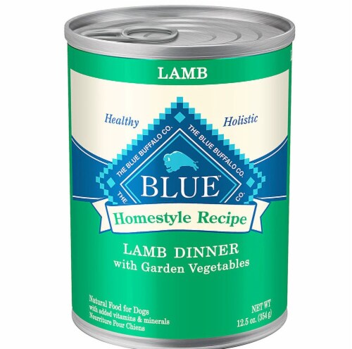 Blue Buffalo Homestyle Recipe Lamb with Garden Vegetables Wet Dog Food Perspective: front