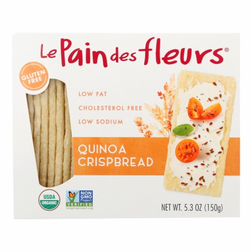 Le Pain Des Fleurs Organic Crisp Bread Quinoa, 4.41 Oz 