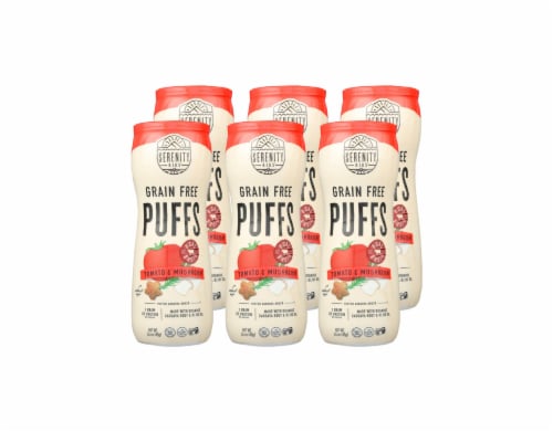 Serenity Kids Grain Free Tomato & Mushroom Bone Broth Puffs Perspective: front