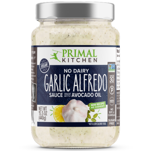Primal Kitchen No Diary Garlic Alfredo Sauce Perspective: front