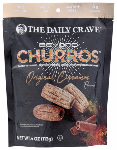 The Daily Crave Beyond Churros Orginal Cinnamon Gluten Free, .4oz (Pack of 6) Perspective: front