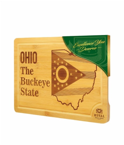 Royal Craft Wood Ohio Cutting Board 15x10 Perspective: front