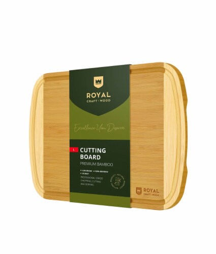 Wooden Cutting Boards for Kitchen with Juice Groove and Handles - Bamboo Chopping  Boards Set, 1 - Kroger