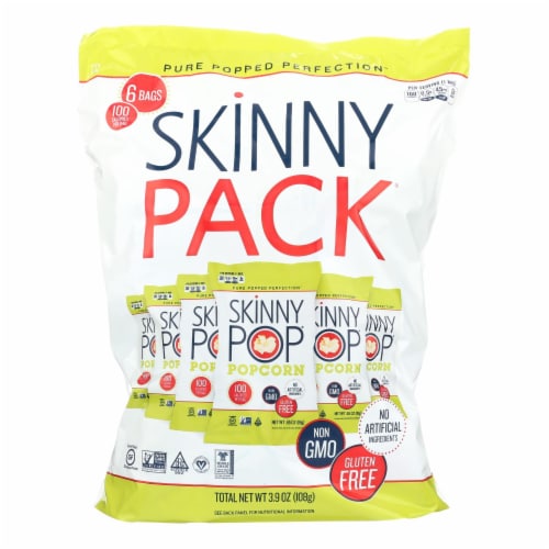 Skinnypop Popcorn Skinny Pop - White Cheddar 6 Bags/0.65 oz each