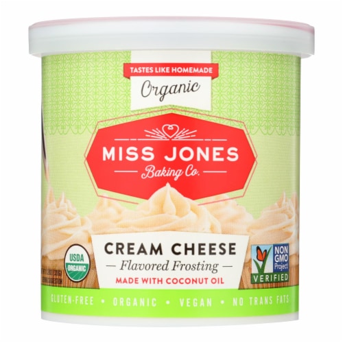 Miss Jones Baking Co Organic Cream Cheese - Case of 6 - 11.29 OZ Perspective: front