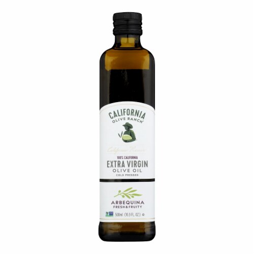 California Olive Ranch® Arbequina Extra Virgub Olive Oil Perspective: front