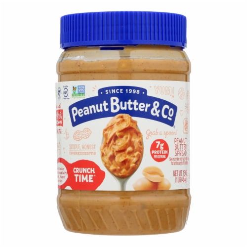 Peanut Butter and Co Peanut Butter - Crunch Time - Case of 6 - 16 oz. Perspective: front