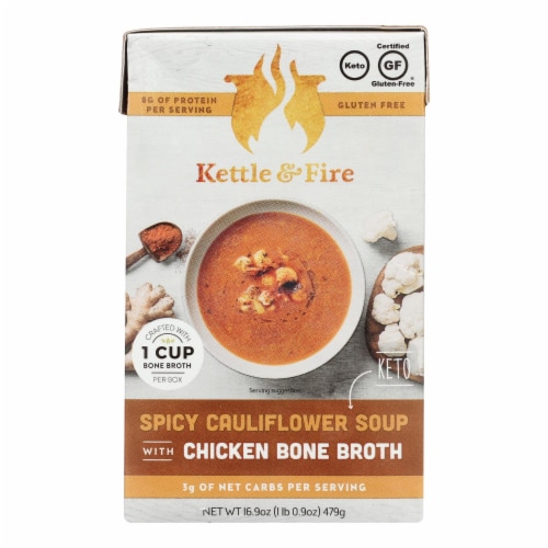 Kettle And Fire Keto Soup Spicy Cauli chkb Case of 6 16.9 OZ Case of 6 16.9 OZ each King Soopers