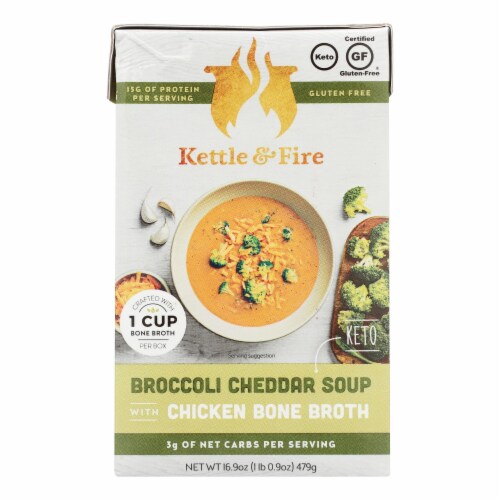 Kettle & Fire Soup, Bone Broth, Chicken Noodle - 16.9 oz