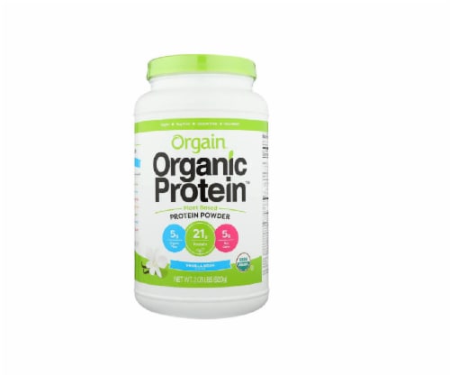 Orgain Sweet Vanilla Bean Organic Protein Powder, 2.05 lb Perspective: front