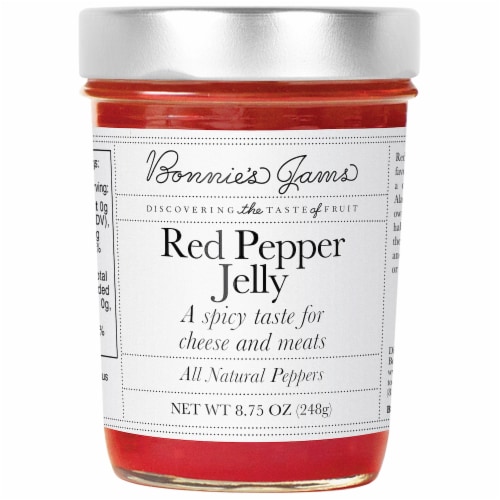 Bonnie's Jams Red Pepper Jelly Perspective: front