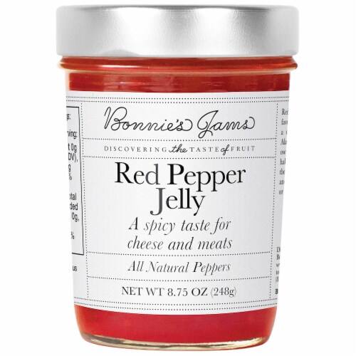 Bonnie's Jams Red Pepper Jelly Perspective: front