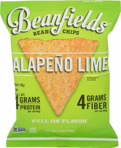 Beanfields Jalapeno Lime Bean Chips Perspective: front