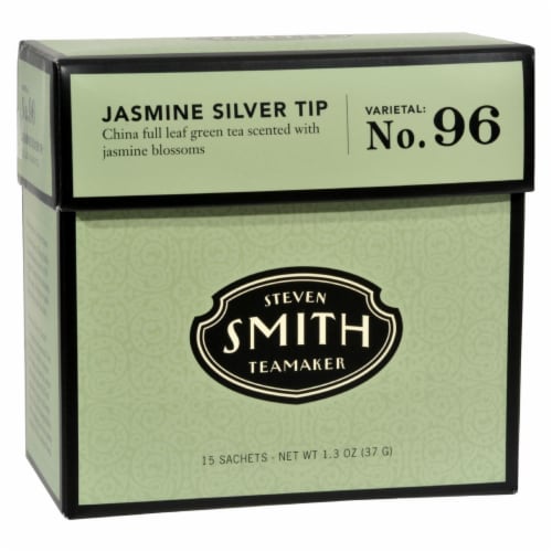 Smith Teamaker Green Tea - Jasmine Silver Top - 15 Bags Perspective: front