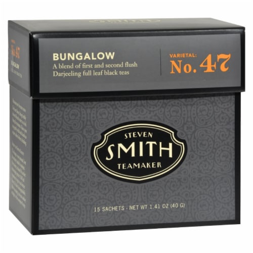 Smith Teamaker Black Tea - Bungalow - Case of 6 - 15 Bags Perspective: front