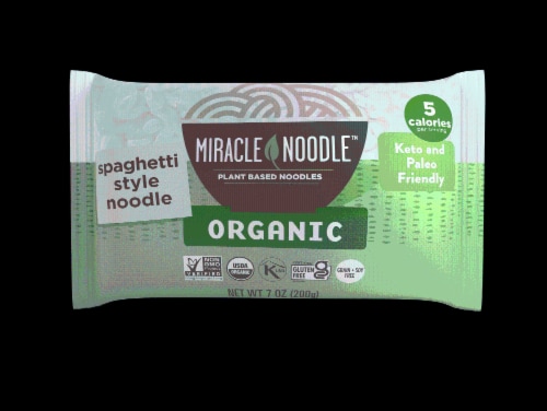 Miracle Noodle Shirataki Pasta - Organic Spaghetti - Case of 6 - 7 oz. Perspective: front