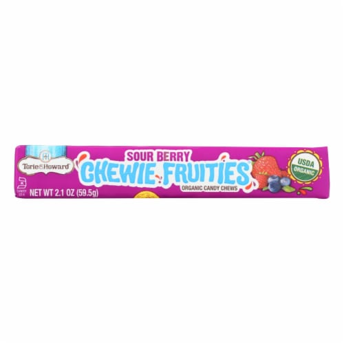 Torie And Howard - Chewy Fruities Organic Candy Chews - Sour Berry - Case Of 18 - 2.1 Oz. Perspective: front