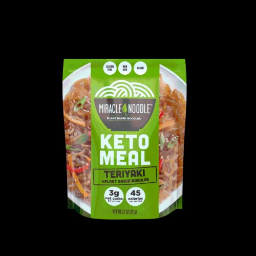 Miracle Noodle Teriyaki Keto Meal Perspective: front