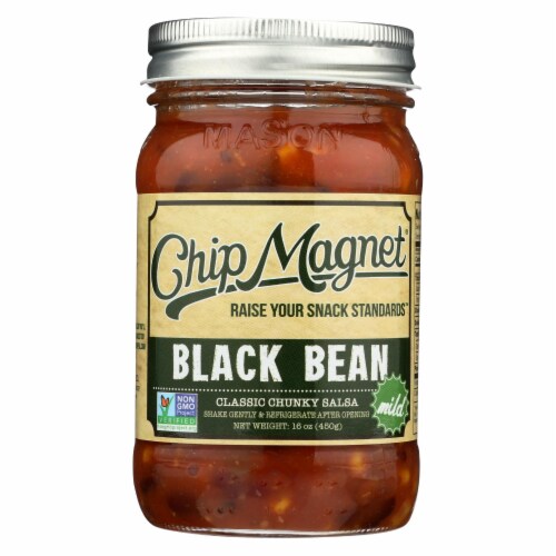 Chip Magnet Salsa Sauce Appeal - Salsa - Black Bean - Case of 6 - 16 oz. Perspective: front