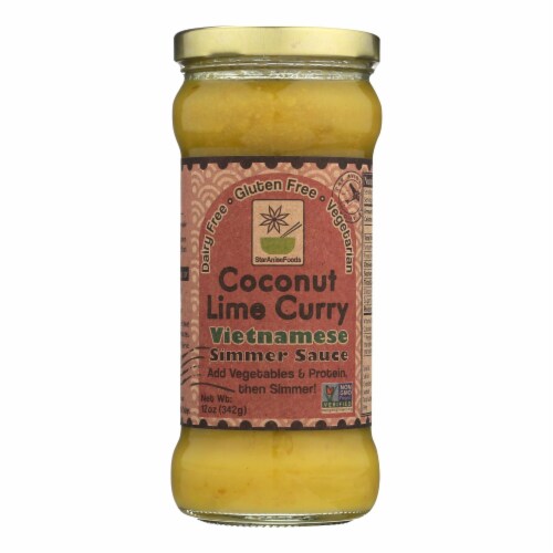 Star Anise Foods Coconut Lime Curry Vietnamese Simmer Sauce - Case of 6 - 12 OZ Perspective: front