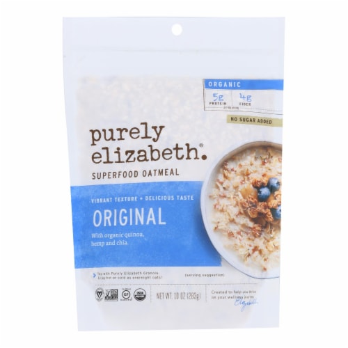 Purely Elizabeth Oatmeal - Organic - Ancient Grain - Original - 10 oz - case of 6 Perspective: front