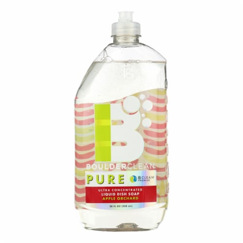 Boulder Clean Pure Apple Orchard Ultra Concentrated Liquid Dish Soap - Case of 6 - 28 FZ Perspective: front