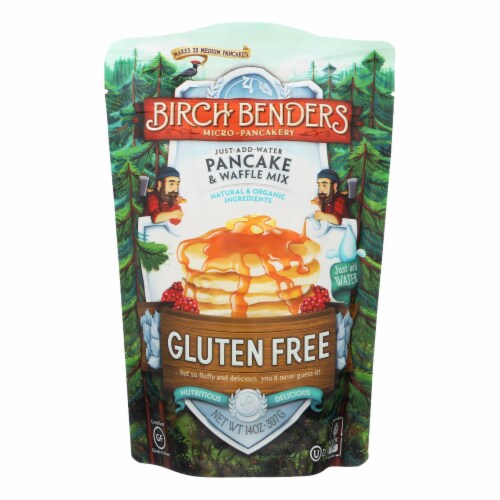 Birch Benders Pancake and Waffle Mix - Gluten Free - Case of 6 - 14 oz. Perspective: front