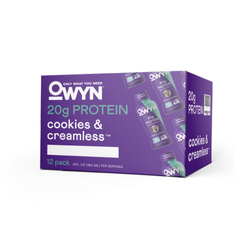 OWYN Cookies n' Creamless Protein Shake Perspective: front