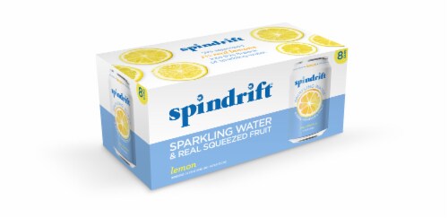 Spindrift Lemon Sparkling Water Perspective: front