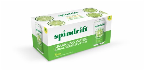Spindrift Lime Sparkling Water Perspective: front