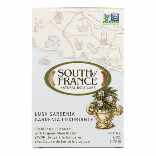 South Of France Bar Soap - Lush Gardenia - 6 oz - 1 each Perspective: front