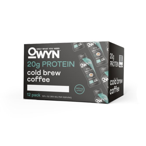 OWYN Cold Brew Coffee Protein Shake Perspective: front