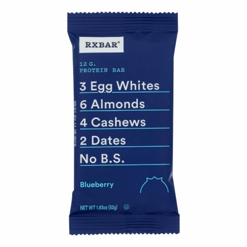Rxbar-Protein Bar Blueberry-Case Of 6-5/1.83Oz Perspective: front