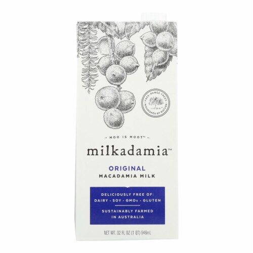 Milkadamia Milk - Original - Case of 6 - 32 Fl oz. Perspective: front